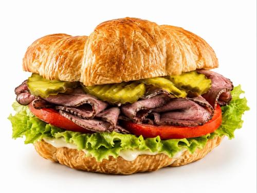 Roast beef & cheese Croissant