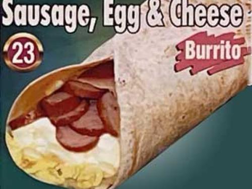 Burrito, Sausage, Egg & Cheese