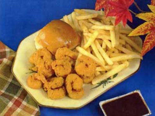 Shrimp, Fries & Roll
