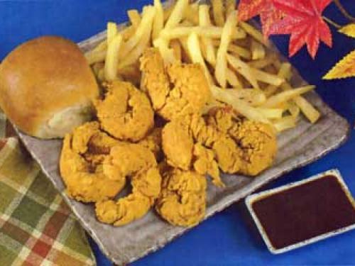 Jumbo Shrimp, Fries & Roll