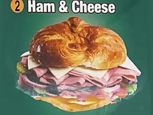 Croissant, Ham & Cheese Sandwich