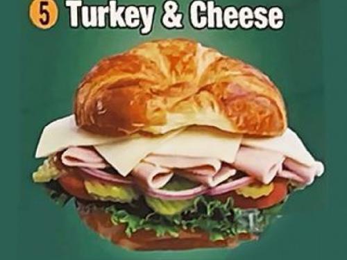 Croissant, Turkey & Cheese Sandwich