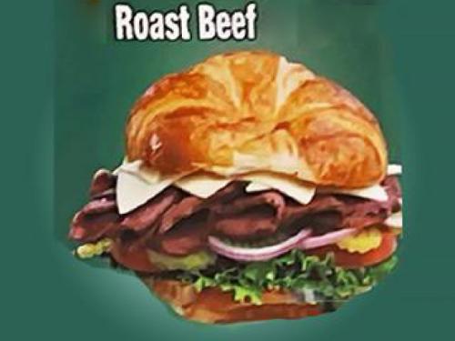 Roast Beef Croissant Sandwich