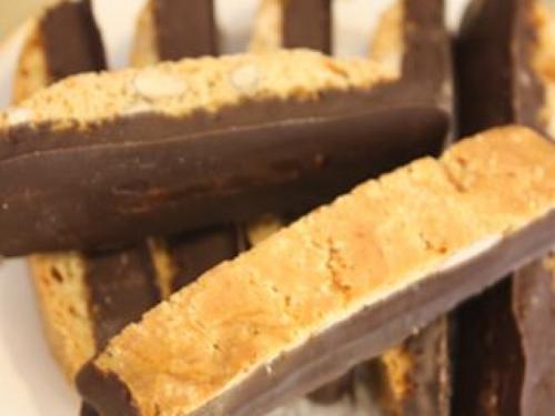Parasenami Chocolate Dipped Biscotti