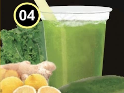 #4 Kale Ginger cucumber lemon pineapple celery