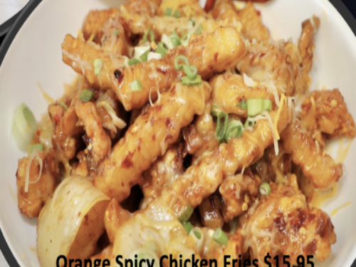 spicy orange chicken fries