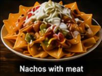 Nachos with meat