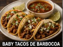 E3 - BABY TACOS DE BARBOCOA