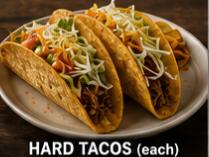 E9 - HARD TACOS (each)