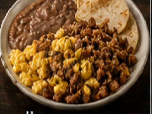 Huevos con carne