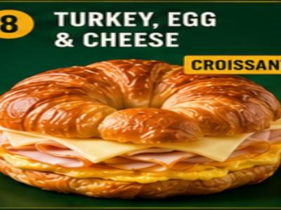 Croissant turkey, egg & cheese