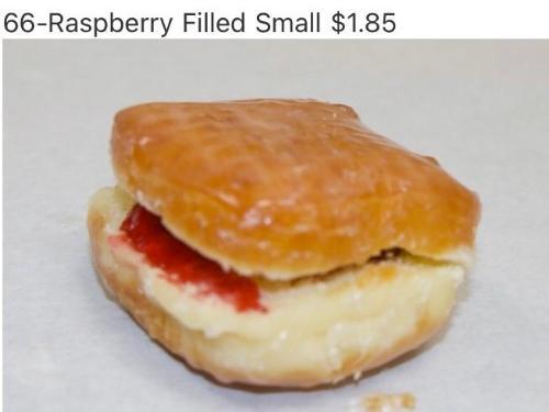 Small Raspberry Filled Square
