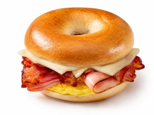 Muffin ham, egg & bacon