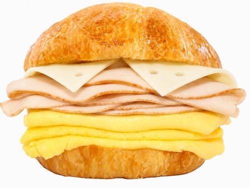 Croissant turkey, egg & cheese