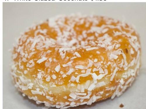 Coconut Shreds Glaze Donut