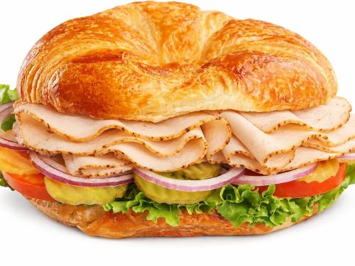 Turkey and cheese Chroissant