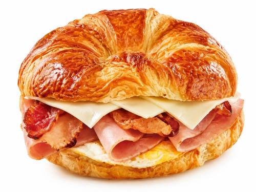 Croissant, Ham & Cheese Sandwich